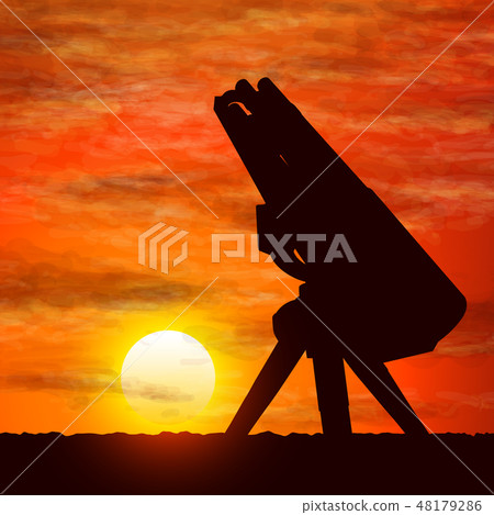 Silhouette of gun, the symbolize of the war. Silhouette of gun, the symbolize of the war. 48179286