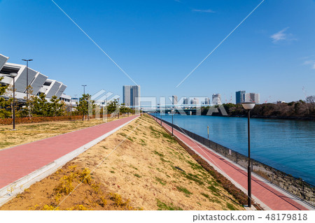 Toyosu Market Fisheries Wholesale District Building Toyosu Gourmet Park Park Shinonome Canal Toyosu Market Fisheries Wholesale District Building Toyosu Gourmet Park Park Shinonome Canal 48179818