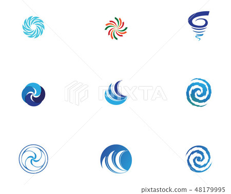 Vortex logo and symbol vector 48179995
