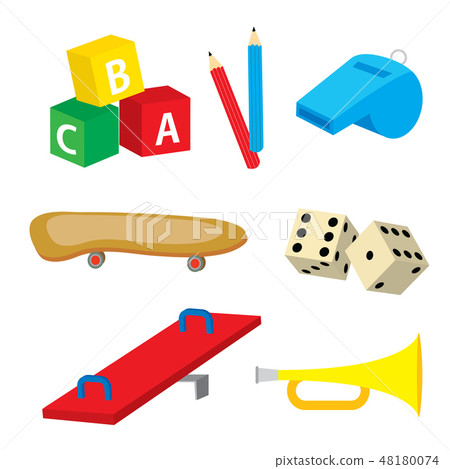 Kids Toy Flat Vector Illustration Cartoon  48180074