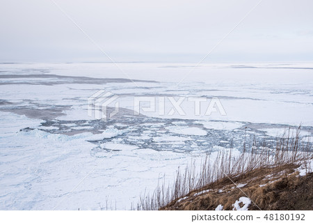 Drift ice in the Sea of Okhotsk | The natural beauty that colors winter in Abashiri and Shiretoko 48180192