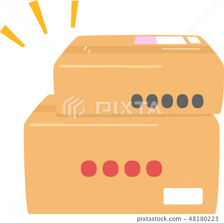 Cardboard box with slip 48180223
