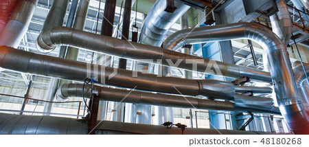 Industrial Steel pipelines, valves, cables and wal 48180268