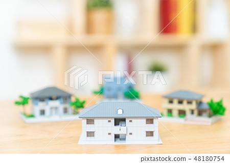 房地產圖像微型模型房子 房地產圖像微型模型房子 48180754