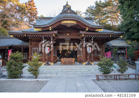 寺廟神社Honjou主樓高崎市Gumma縣 寺廟神社Honjou主樓高崎市Gumma縣 48181109