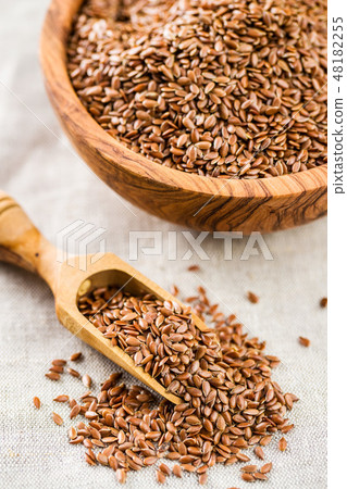 Flax seeds, linen seeds or linseeds. 48182255