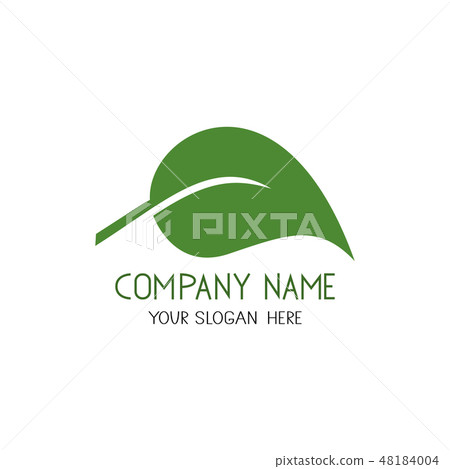 Leaf icon. Vector eco and bio logo 48184004