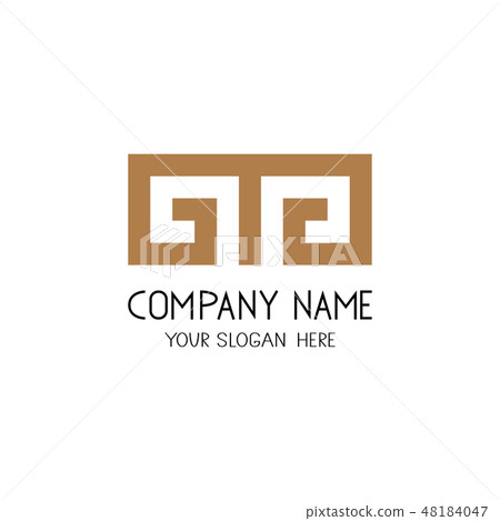 Greek key logo. Symbol for business company. Greek key logo. Symbol for business company. 48184047