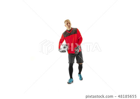 one male soccer player goalkeeper 48185655