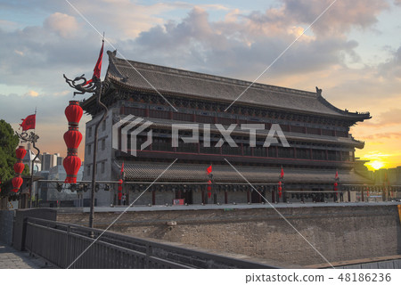 Xian city wall. Xian city wall. 48186236