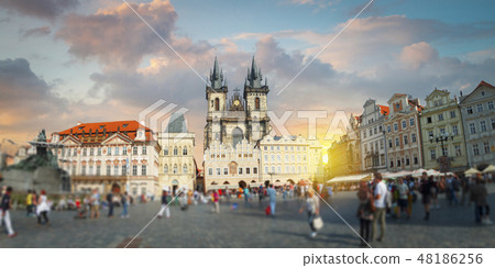 Prague under sunlight. Prague under sunlight. 48186256
