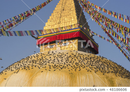 Boudhanath Stupa in Kathmandu, Nepal Boudhanath Stupa in Kathmandu, Nepal 48186606