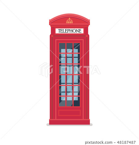London red telephone booth London red telephone booth 48187487