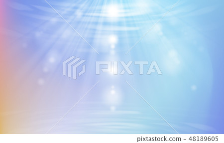 under the water sea with smooth rays 48189605