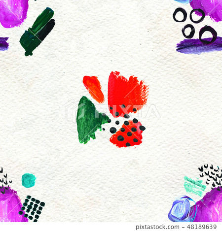 Seamless pattern made by hand drawn paint strokes. Seamless pattern made by hand drawn paint strokes. 48189639