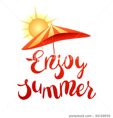 Enjoy summer illustration. Enjoy summer illustration. 48189930
