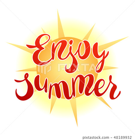 Enjoy summer illustration. Enjoy summer illustration. 48189932