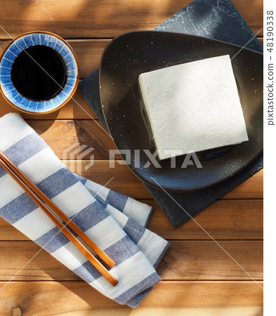 Asian food Tofu and soy sauce Asian food Tofu and soy sauce 48190338