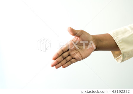Hand making the shaking sign Hand making the shaking sign 48192222