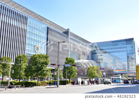 JR Hakata Station Hakata mouth Conventional line side Fukuoka city gateway 48192323