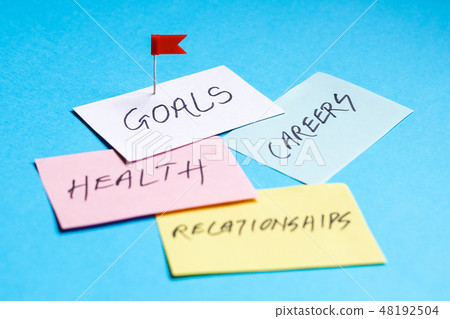 Goals in careers, health and relationships 48192504