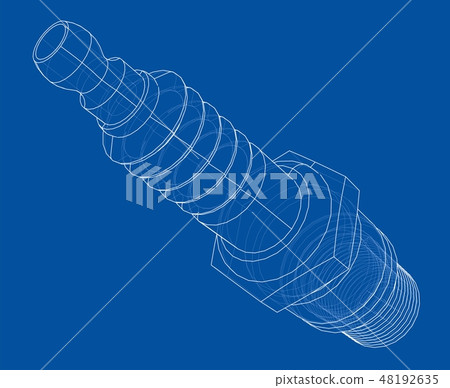 Vector spark plug concept Vector spark plug concept 48192635