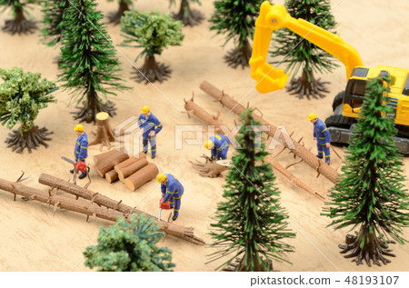 減少樹木的人 48193107