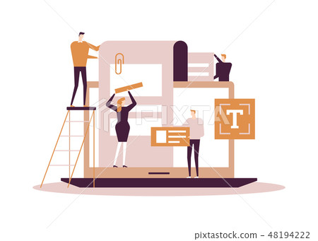 Copywriting concept - flat design style colorful illustration Copywriting concept - flat design style colorful illustration 48194222