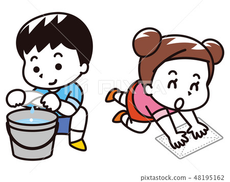 Children playing clothes 48195162