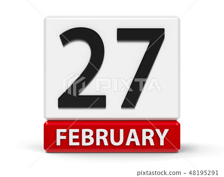 Cubes calendar 27th February 48195291