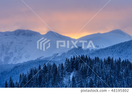 sunrise in Bucegi Mountains, Romania sunrise in Bucegi Mountains, Romania 48195802