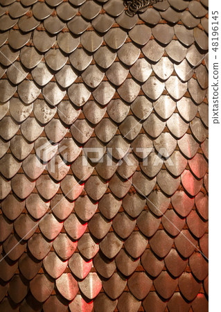 Chain armour element made of the steel plates 48196145