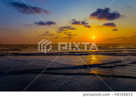 Sea, Sky, Sun, Beach, Gold Sea, Sky, Sun, Beach, Gold 48198655