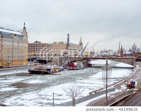 construction ship, Moscow, Russia 48199616