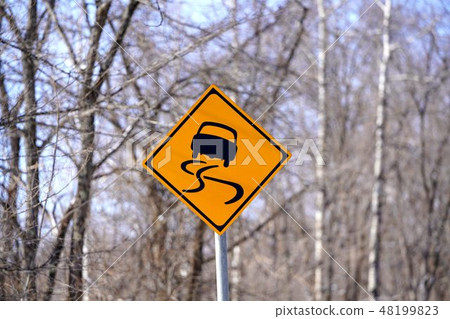 Road sign slip care 48199823