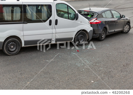 Auto accident involving two cars Auto accident involving two cars 48200268
