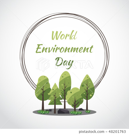 World Environment Day concept with Save the world World Environment Day concept with Save the world 48201763