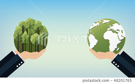 World Environment Day concept with Save the world World Environment Day concept with Save the world 48201765