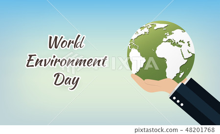 World Environment Day concept with Save the world World Environment Day concept with Save the world 48201768