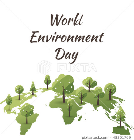World Environment Day concept with Save the world World Environment Day concept with Save the world 48201769