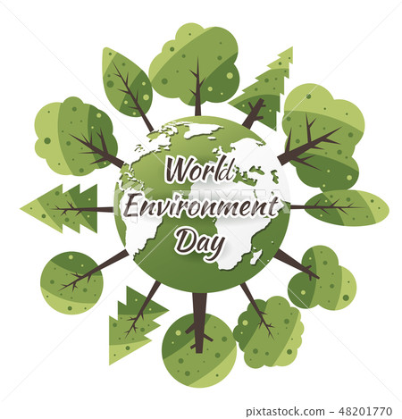 World Environment Day concept with Save the world World Environment Day concept with Save the world 48201770
