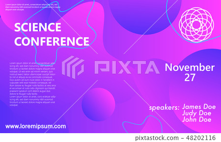 Science Invitation Abstract Science conference invitation design template - Stock Illustration ...