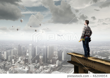 Adult engineer man 48204954