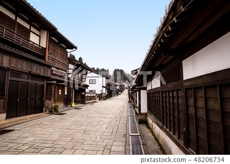 Toyama Yao Japan's Way Hundred Selections Suwa-cho Main Street Line Uphill Slope 2019.02 c-1 48206734