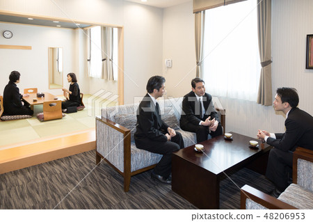 Funeral relatives waiting room 48206953