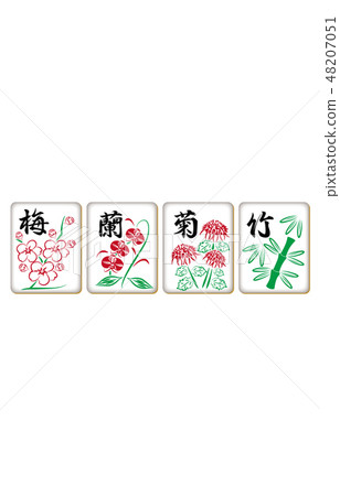 Mah-jong tiles 48207051
