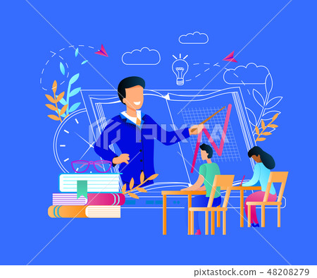 Man in Woman Sitting Watching Online Course Man in Woman Sitting Watching Online Course 48208279