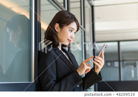 年輕的女士，女商人，smaho操作 48209519