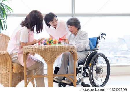 照顧者圖像摺紙 照顧者圖像摺紙 48209709