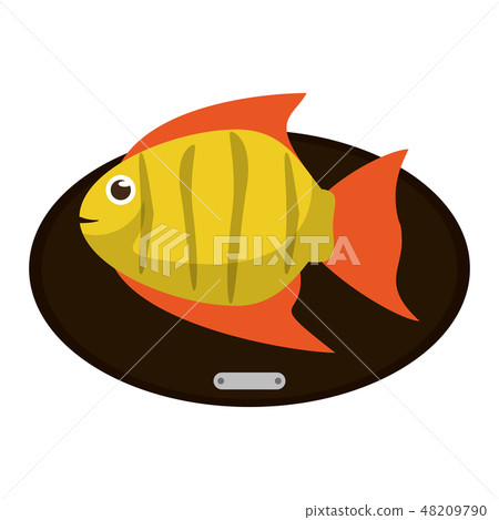 Fish haunted in wooden frame Fish haunted in wooden frame 48209790